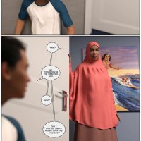 Porn comic 10 AM. Chapter 1. LoseKorntrol Hijab 3DX. Sex comic busty brunette MILF