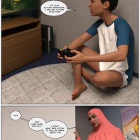 Porn comic 10 AM. Chapter 1. LoseKorntrol Hijab 3DX. Sex comic busty brunette MILF