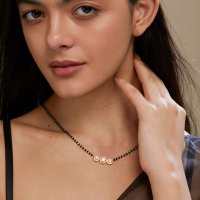 Buy MINUTIAE Gold-Plated Crystals-Studded Mangalsutra