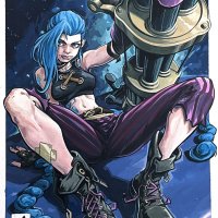 Jinx in Ron Pittmans Alberto Locatelli Comic Art Gallery Room