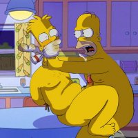 Homer Simpson and Bart Simpson Fetish Fuck Gagged Cum Your Cartoon Porn