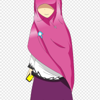 Hijab Muslim Islam Drawing Comics Anime muslim purple violet manga png