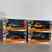 Hot Wheels Metal Pull-Back Speeders lot of 4