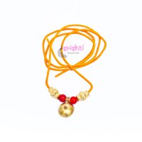 Shop Goddess Lakshmi ThaliMangal Sutra with Thread and Red Beads-M03