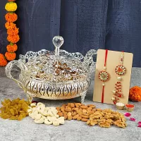 Mangalmay Jhalak Bhaiya Bhabhi Rakhis Dryfruits Silver Box vietnam