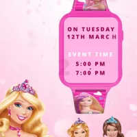 Barbie Theme E-Video Invite