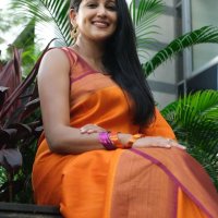 soft silk Orange saree