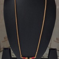 Radhas Creations Golden Brass Mangalsutra Length 30.00 inches for Women No.389 Gold : Amazon.in: Fashion
