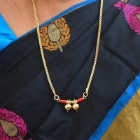 Buy Radhas Creations MEDIUM LENGTH 24 Mangalsutra One Gram Gold Plated For Women and Girls no.120 at Amazon.in