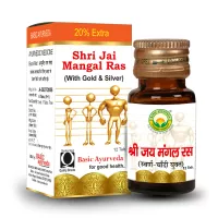 Basic Ayurveda Shri Jai Mangal Ras With Gold Silver