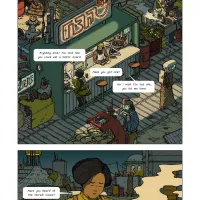 Graphic Novel Review: THE HARD SWITCH is a beautiful book with cool visual concepts