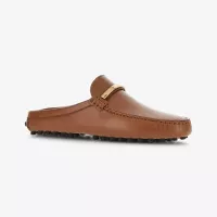 Mocassin cognac met open hiel