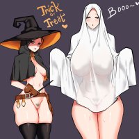 Muslim girls go trick or treating