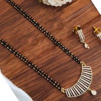 Yaaritas Beautiful White Color American Diamond Mangalsutra