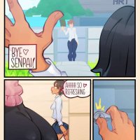 Porn comic Nagatoro Summer Time. Chapter 2. Lexart Sex comic sexy brunette was