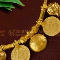 Buy 3 Laxmi Coin and Double Mango Wati Gold Covering Mangalsutra For Women