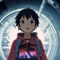Ai Generated Boy Anime. Free Stock Video