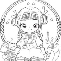 Manga Coloring Vector Art Icons and Graphics for Free Download
