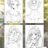 : Anime Coloring Book for Teens and Adults: Adorable Janpanese Manga Fashion Colouring Pages with Kawaii Anime Girls And Handsome Boys Fantasy Drawing For Kids Adults and Lover Anime And Manga: 9798850967994: