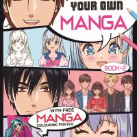 Colour Your Own Manga Book 2 With Free Manga Colouring Poster Age 4