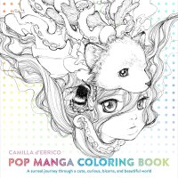 Pop Manga Coloring Book: A Surreal Journey Through a Cute Curious Bizarre and Beautiful World : DErrico Camilla:.au: Books