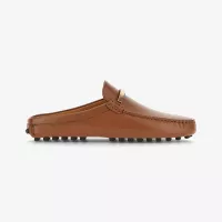 Mocassin cognac met open hiel