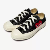 Black Comme des Garçons Play Big Heart Chuck 70 OX x Converse
