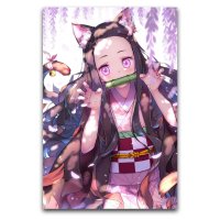 Manga anime Demon Slayer Nezuko Kamado Art Muur Kamer Decoratie Poster Canvas Schilderij 16 24 40 60cm : Amazon.nl: Wonen keuken
