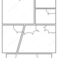 Plantilla Diseño Guion Grfico Manga Para Crear Rpidamente Estilo Cmic Vector de stock por realcg 197221044
