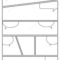 Plantilla Diseño Guion Grfico Manga Para Crear Rpidamente Estilo Cmic Vector de stock por realcg 197015160