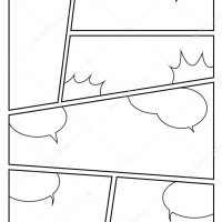 Plantilla Diseño Guion Grfico Manga Para Crear Rpidamente Estilo Cmic Vector de stock por realcg 197014650
