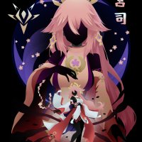 Ilustratie yae miko genshin impact