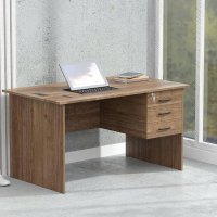 Mahmayi Modern with Hanging Storage Drawer MP1-1260 Study Writing Table BS01 Super Recessed Socket Board Executive Desk for Adults Schools Laptop Computer Workstation