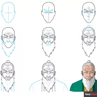 How to Draw an Anime Old Man
