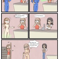 Mr Wings commissions open! X: Sifs first day of work nude enf comic oc art