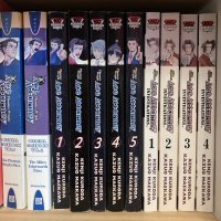 RARE OOP Ace Attorney Manga Wright 1-5 AND Edgeworth 1-4 with both Casebooks