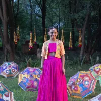 Jungle Mein Mangal Lehenga Set