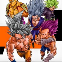 Looks like a boy band but this is the brutal cover of the latest Dragon Ball Super manga written by Toriyama