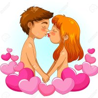 Naked Man And Woman Kissing Royalty Free SVG Cliparts Vectors and Stock Illustration. Image 21464020.