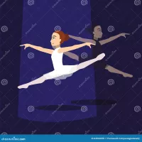 Manga Ballet Pose Cartoon Vector 2 Vector Illustratie