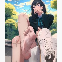 School girl photo Greeting Card