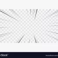 Comic book action lines speed manga frame Vector Image