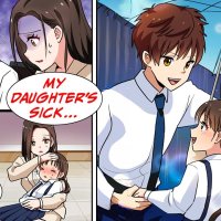 Manga Dub The single mother next to me was shaken because of her daughters condition RomCom