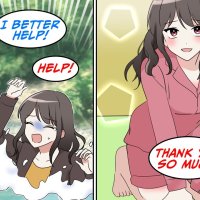 RomCom I was solo camping when a beautiful girl came floating by Manga Dub