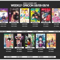 Shonen Jump News on X: Heres our second week of Oricon for August volumes! Only The first 4 series manage to rank Well see how their third week goes!