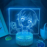 The Melancholy Of Haruhi Suzumiya Anime Lamp Aesthetic Room Decor 3D Led Night Light Cute Xmas Gift for Friends Manga Lava Lamps