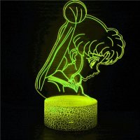 Anime Characters 3D Led RGB Neon Illusion Night Light Birthday Color Gift Boy Girl Manga Lava Lamp Bedroom Bedside Table Lamp