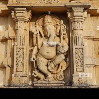 Carving Sculpture of Lord Ganesha Mangalay Temples Ratlam Madhya Pradesh India Stock Photo