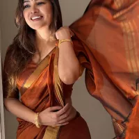 Graceful Lilac Handwoven Mangalagiri Silk Cotton Saree