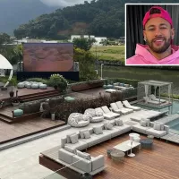 Neymar mostra novas fotos da manso em Mangaratiba com cinema open air